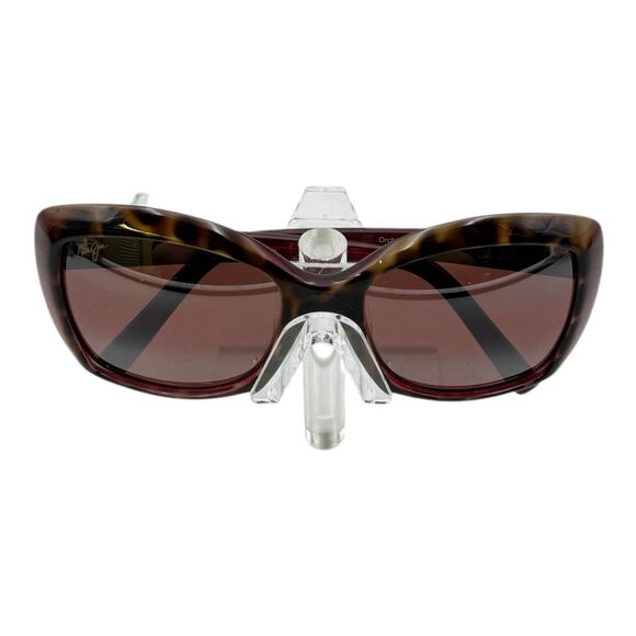 Maui Jim Orchid Sunglasses Peacock Tortoise Gray Lens STG-BG Made in Italy main image 6